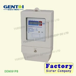 single phase electric current meters installed active energy meter