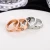 Import Single Row Diamonds Wedding Ring Rose Gold Silver Minimalist Mens Ring Shining Rhinestone Stainless Steel Ring from China
