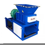 Single shaft small e waste tree branch hdpe plastic pipe tyre recycling coconut leaf shredder machine