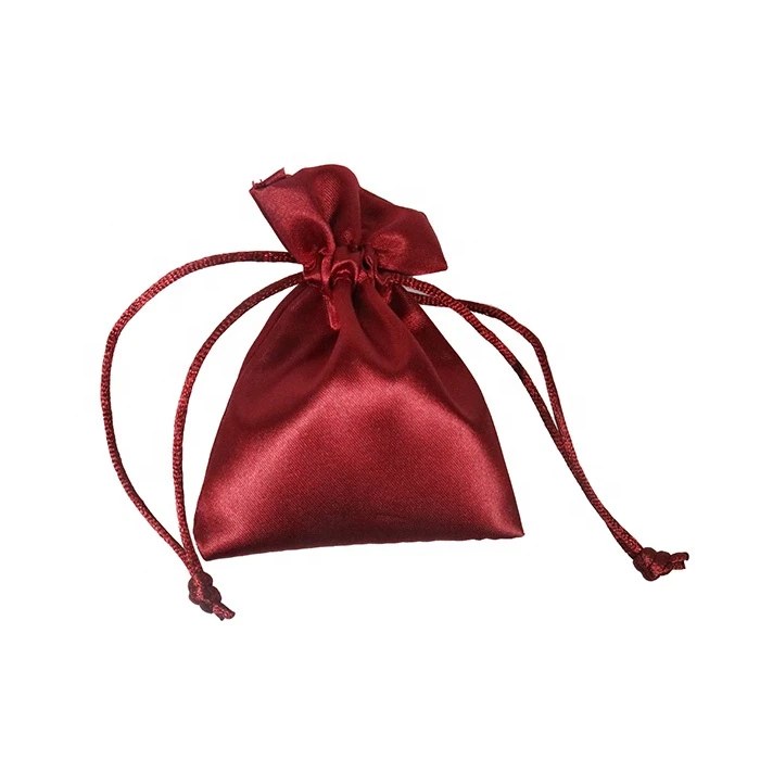 Small Size Silk Pouch Suede Drawstring Bag Low MOQ Velvet Gift Screen Printing Satin Accept with Logo for Packing Jewelry