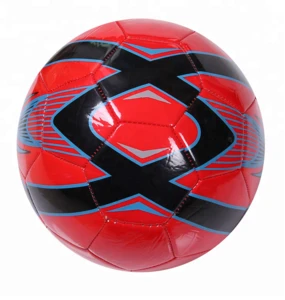 Soccer ball size 5 PU material leather  football sports ball youth team training ball
