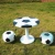 Import soccer fiberglass tables and chairs sculptures from China