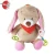 Import Soft baby plush animal toy with baby rattle silicone teething toys from China