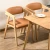 Import Solid Wood Dining Chair Japanese Style Curved Wood Cloth Chair Back Armrest Home Office Desk Computer Chair from China