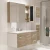 Import Solid wood modern bathroom vanity with single bathroom sink vanity from China