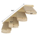 Solid Wood Wall-mounted Cat Climbing Ladder Cat Stairs Jumping Platform Cat Climbing Frame