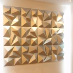 SONSILL Modern Waterproof Square Shape 3D PVC Panel de Pared