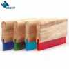 Squeegee with wooden handle made in gold-up