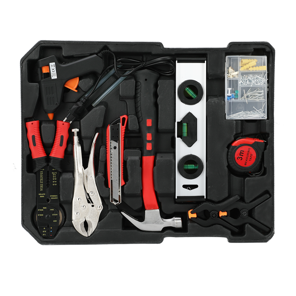Buy Srunv 399pcs 1/2 3/8 1/4 Inch Aluminum Case Hand Tool Kit Suitcase ...