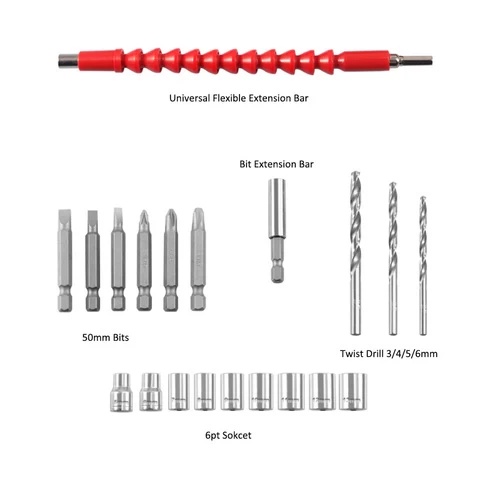 Srunv OEM Cordless Combo Drills Set Electrical Power Tool for Household 20V Hand Drills Power Tool Kit