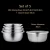 Import SSGP Mental Big Large Restaurant Stainless Steel Salad Flour Mix Mixing Bowls Set With Strainer Bowl from China