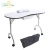 Import Stable Iron Frame Folding Nail Salon Manicure Table With Locking Wheels from China
