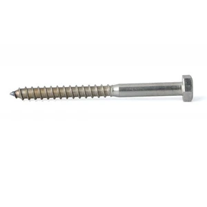 Stainless steel A2-70 DIN571Hex Head Wood screws/ Lag screws