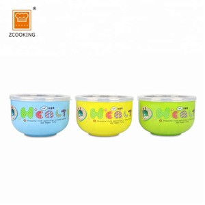 Stainless Steel Double Wall Large Mixing Bowl Print With Cartoon Design