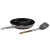 Import Stainless Steel Non-stick Coating  Frying Pan with Silicone Spatula Turner Cookware Set for Cooking from China
