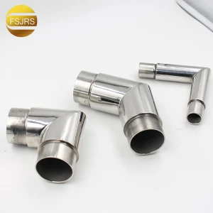 Stainless Steel Round Handrail Accessories Balcony Railing Fittings Staircase Balustrade Connectors