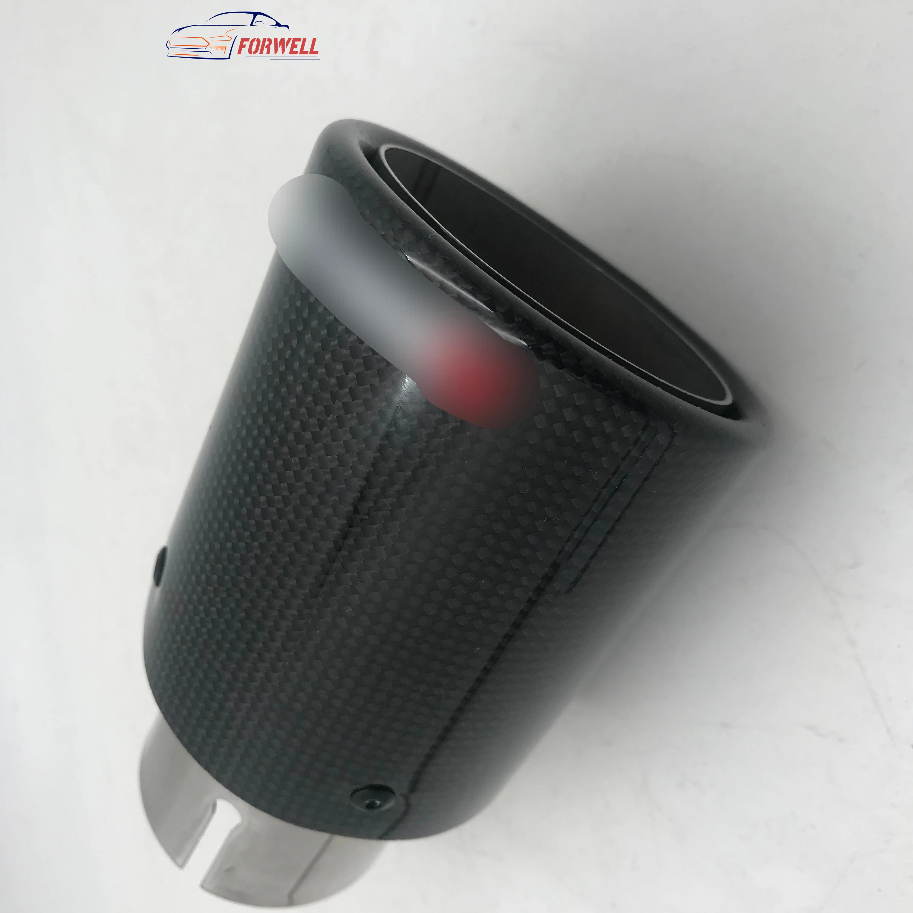 Stainless steel single exhaust carbon fiber exhaust end muffler tip automobile exhaust tail throat