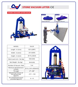 Stone Vacuum Lifter 25 - , equipment stone,suction cup,granite marble, material handling, construction