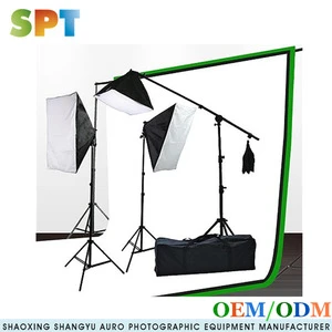 studio lighting kit photo background 2000 Watt Photo Studio Lighting Kit With 6-9 Feet Muslin Backdrop and Background Stand