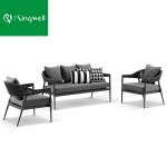 Stylish Fairy Garden Set Garden Sofas Outdoor Furniture Aluminum Sofa Set Rope Sofa for Garden