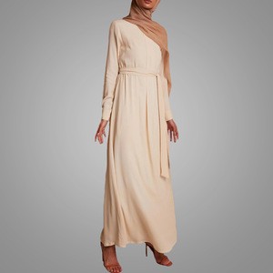Stylish Islamic Clothing Hoodie Jilbab Women Modern Long Sleeve Fabric Abaya Muslim Dress