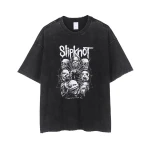 Sublimation Vintage T-shirt Enzyme Wash Custom Printed Faded Tshirt