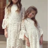 Summer Autumn New Designs Cotton White Lace Children kids clothing girl dresses
