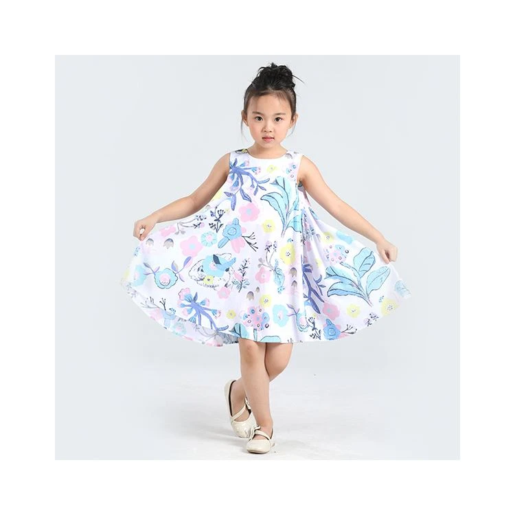 Summer Clothes Dresses Children Girl Cotton Sleeveless Dress Vest Skirt