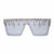 Import sunglasses 2021 oversized square Flat Top Sunglasses Crystal Drip Shades Feast Eyewear diamond sunglasses party from China