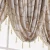 Super September jacquard elegant beaded curtain valance for window decoration