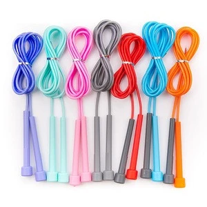 Supplier Customize Adjustable  Pvc Fitness Sports Training Skipping Jump Rope