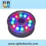 Surface Mounting Swimming Pool IP68 LED Pool Light 18W RGB LED Underwater Light