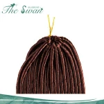 Swan Natual Color Faux Locs Crochet Extensions Synthetic Fishtail Braid Hair Extension