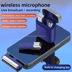 SX960 Mini Wireless Phone Micro Wireless Tie Mic Interview Video Recording Lapel Professional Lavalier Wireless Microphone