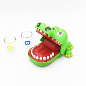 Table Drinking game luck crocodile with shot glasses prank toys for entertain