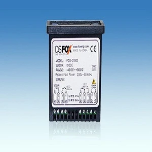 Temperature controller, thermostat, thermometer, FOX-D1004, diode sensor FS-100D, 2 relay, power supply 230VAC