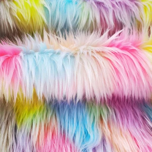 The Fine Quality Colorful Plush 80 Acrylic 20 Polyester Fabric Color 160*45*45 Fur