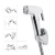 Import Toilet Bidet Sprayer Kit Stainless Steel Handheld Toilet Seat Attachment Complete Kit with T adapter and Bidet Hose from China