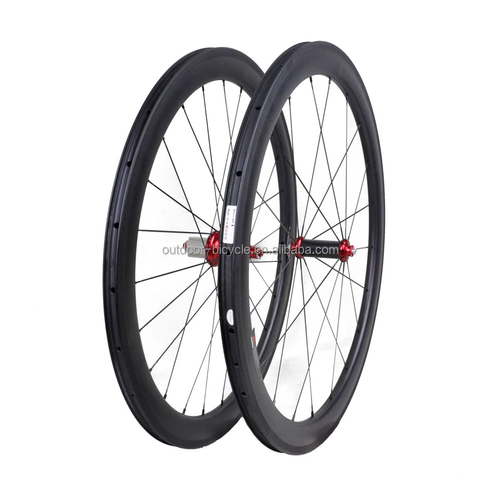 Top quality chinese wheelset 50mm clincher carbon road wheels china with basalt brave pad
