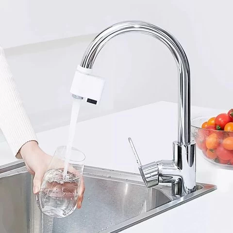 Touchless Faucet Adapter for Kitchen Bathroom Sink Smart Sensor Faucet with Anti-Overflow Water Saving Automatic Nozzle