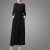 Import Traditional Turkey Design Abaya High Quality Muslim Maxi Dress Round Neck Islamic Clothing Black Kaftan Robe from China