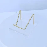 Transparent Acrylic Copper Display Stand Crystal Column Six Diamond Column Base Mineral Crystal Raw Ore Rock Mineral Standard St