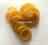 Transparent Yellow & Natural color elastic natural rubber bands household / Diameter 25mm 100% Natural Rubber Band industrial