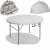 TSF high quality outdoor white used plastic folding New Design dining table prices with outdoor furniture