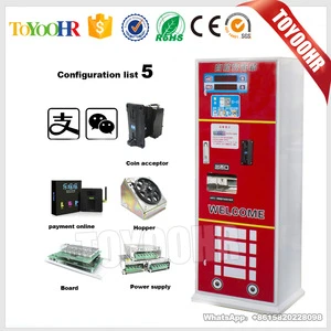 Two coin acceptors arcade game machine coin exchange machine for sale