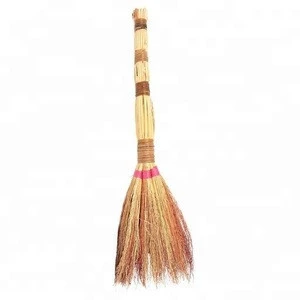 Ukainian natural yellow sorghum straw broom 82 cm making for house