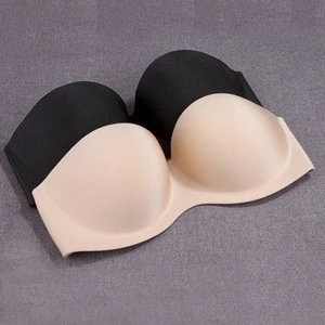 Ultimate Boost Backless Push-Up Transparent Back Strapless Bra With Multi Bra Strap