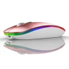 Ultra-thin Wireless Mouse 2.4G Rechargeable Cordless Silent Mouse Ergonomic Design 3 Adjustable DPI Mice