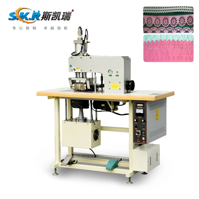 Ultrasonic lace sewing machine for Cutting Ribbon Table Cloth