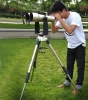 Umount and tripod with 20-40x100 and 16x70 giant binoculars